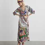 V Neck Kaftan Dress | Goddess of Fire