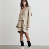 Hoodie Dress | Goddess of Fire - Beige