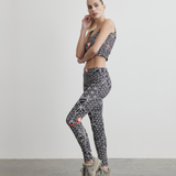 Recycled High Waist Legging | Goddess of Flower of Life Black