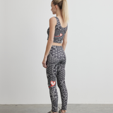 Recycled High Waist Legging | Goddess of Flower of Life Black