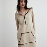 Hoodie Dress | Goddess of Fire - Beige