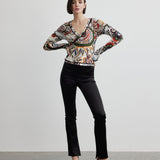 Long Sleeve Envelope Blouse | Goddess of Fire