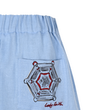 Linen Shorts Blue