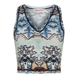Halter V Neck Crop | Goddess of Water - Krystal