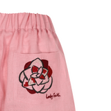 Linen Shorts Pink
