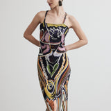 Stretch Long Back Slit Dress | Goddess of Transformation