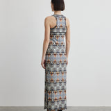 Halter Neck Slit Long Dress | Goddess of Water