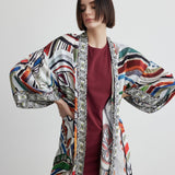 Uzun Saten Kaftan | Ateş Tanrıçası