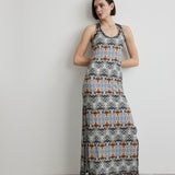 Halter Neck Slit Long Dress | Goddess of Water