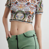 Crop T-shirt | Goddess of Earth - Butterfly