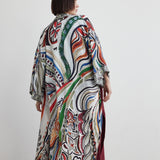 Uzun Saten Kaftan | Ateş Tanrıçası