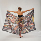 Silk Voile Pareo Scarf | Goddess Of Transformation