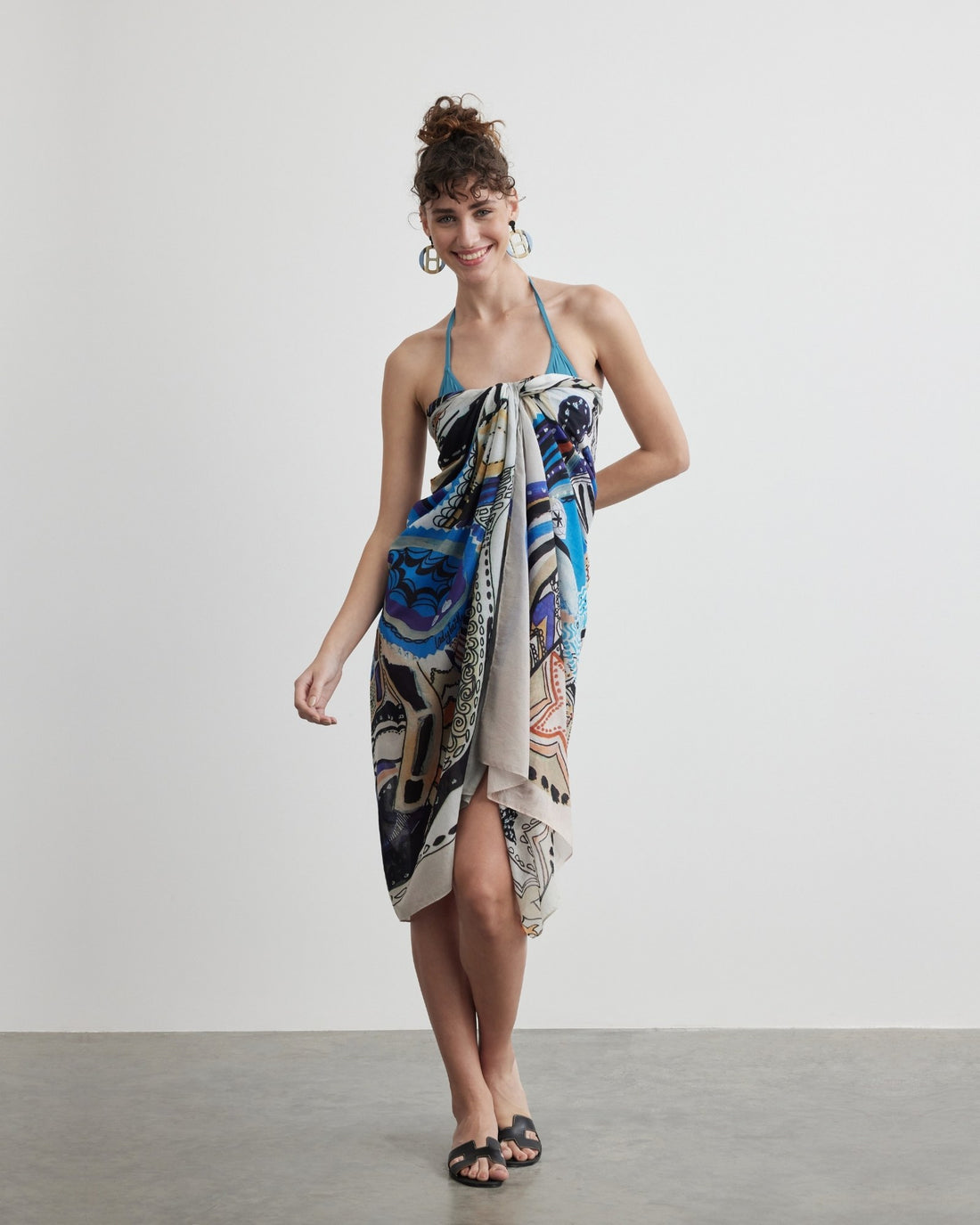 Goddess of Protection - Silk Voile Scarf / Pareo