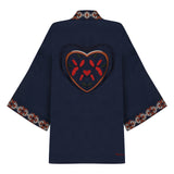 Linen Kaftan Navy