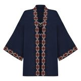 Linen Kaftan Navy