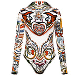 Front Zippered Long Sleeve Body |  Goddess of Fire