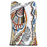 Front Zippered Sleeveless  Blouse | Goddess of Fire