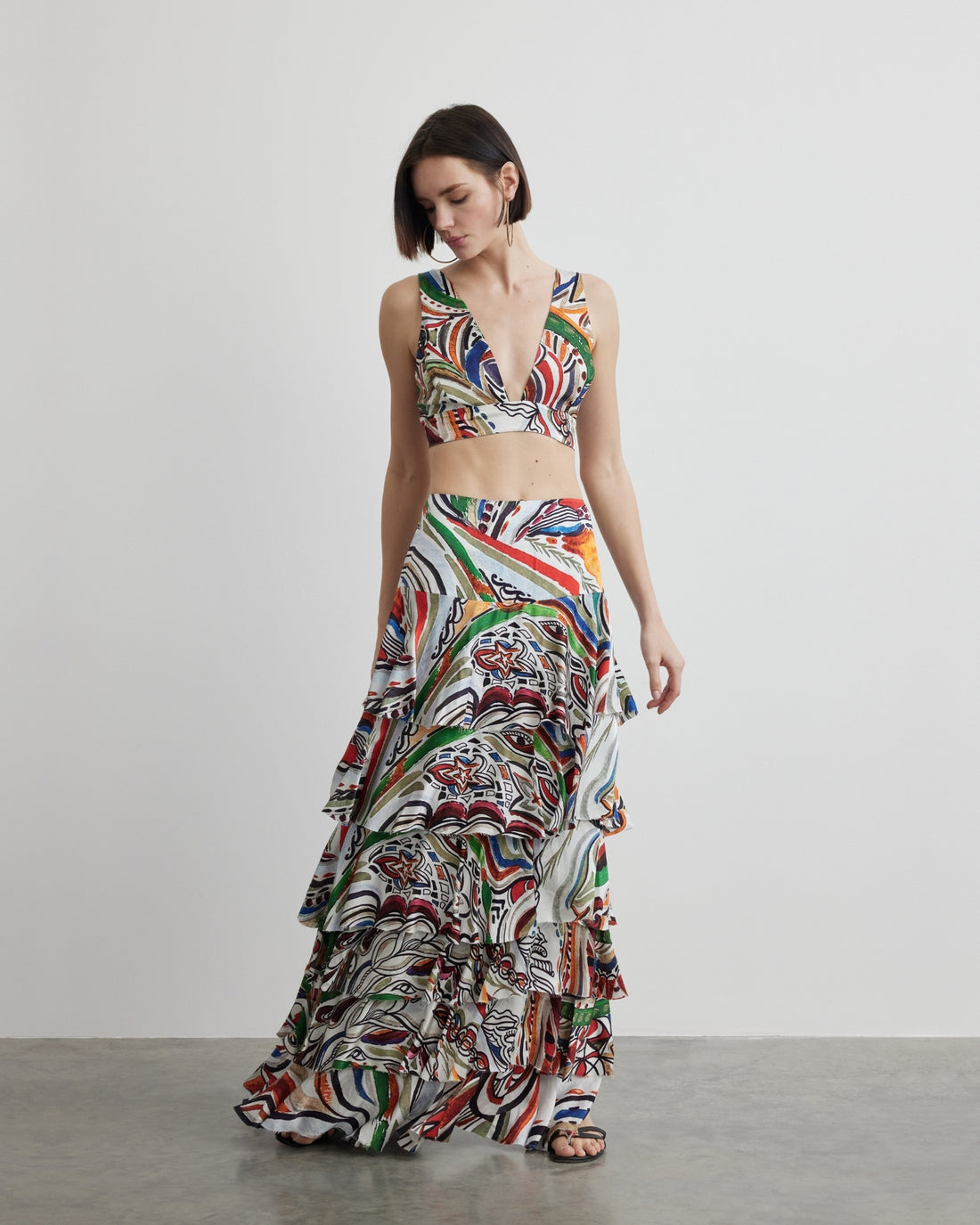 Goddess of Fire - Layered - Gypsy Long Skirt