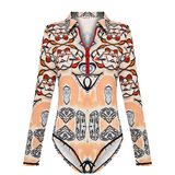 Front Zippered Long Sleeve Body | Goddess of Love