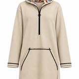 Hoodie Dress | Goddess of Fire - Beige