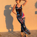 Stretch Long Gocek Dress | Goddess of Experience