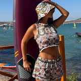Halter Örme Crop Top | Kelebek Tanrıçası