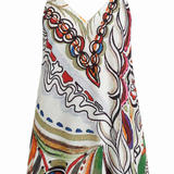 Thin Strap Long Blouse | Goddess of Fire