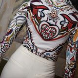 Front Zippered Long Sleeve Body |  Goddess of Fire