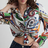 Satin Shirt | Goddess of Fire