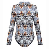 Fermuarlı Uzun Kollu Body | Su Tanrıçası