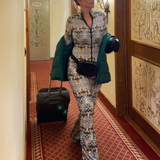 Kürklü Fermuarlı Jumpsuit | Su Tanrıçası