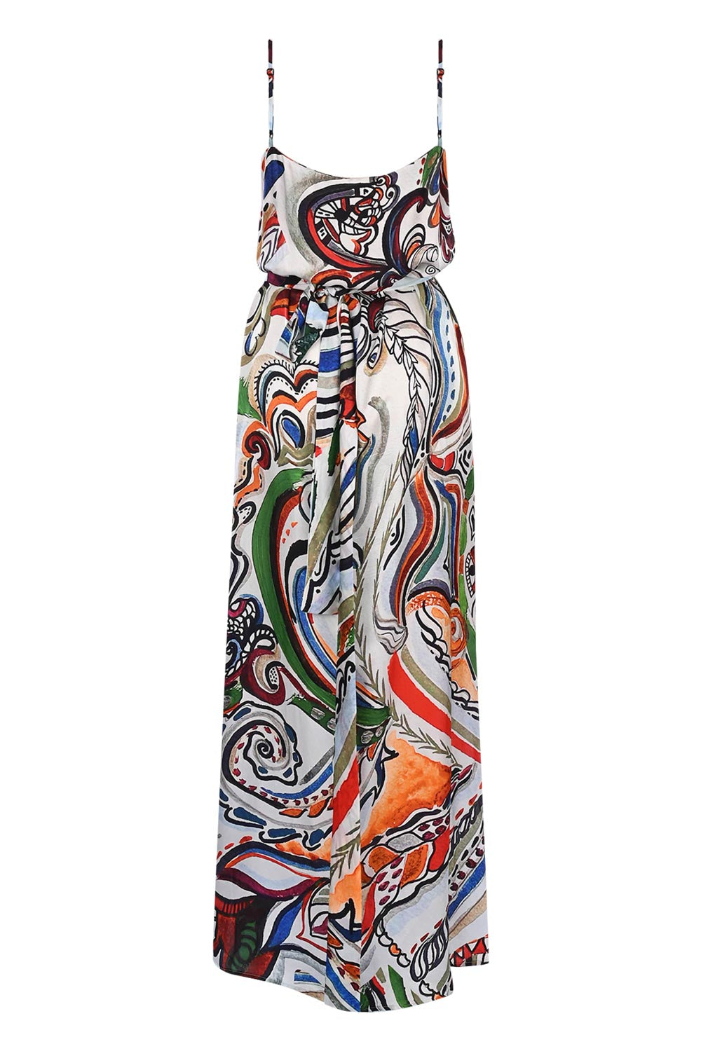 Goddess of Fire - Thin Strap Long Dress